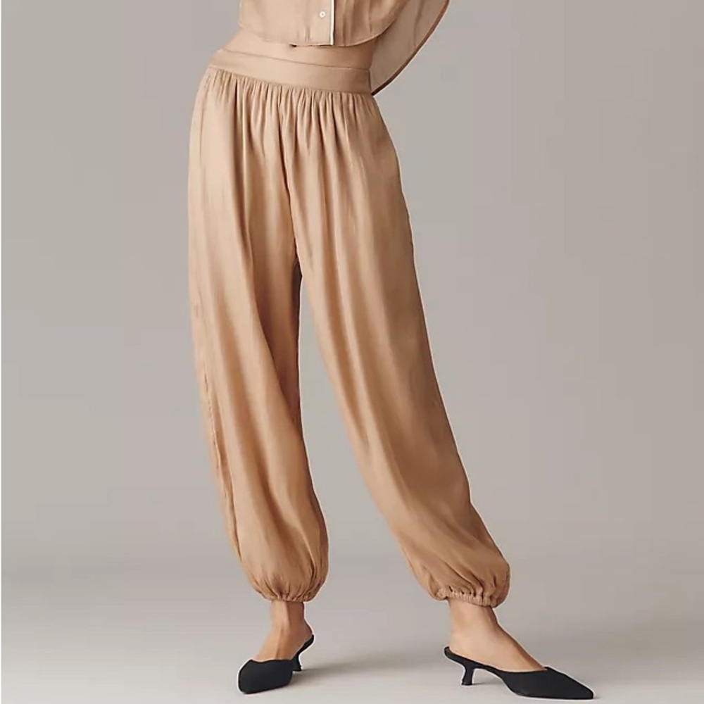 Anthropologie Maeve shiny balloon pants XL